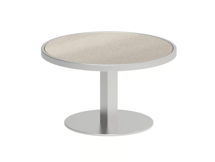 O-ZON - Round stainless steel garden side table _ Royal Botania